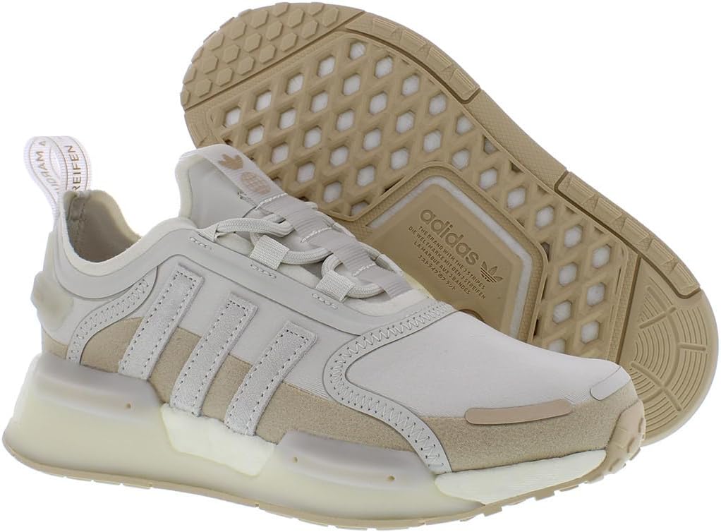 Кроссовки adidas NMDV3 для мальчиков, бежевый/кремовый — фото 4