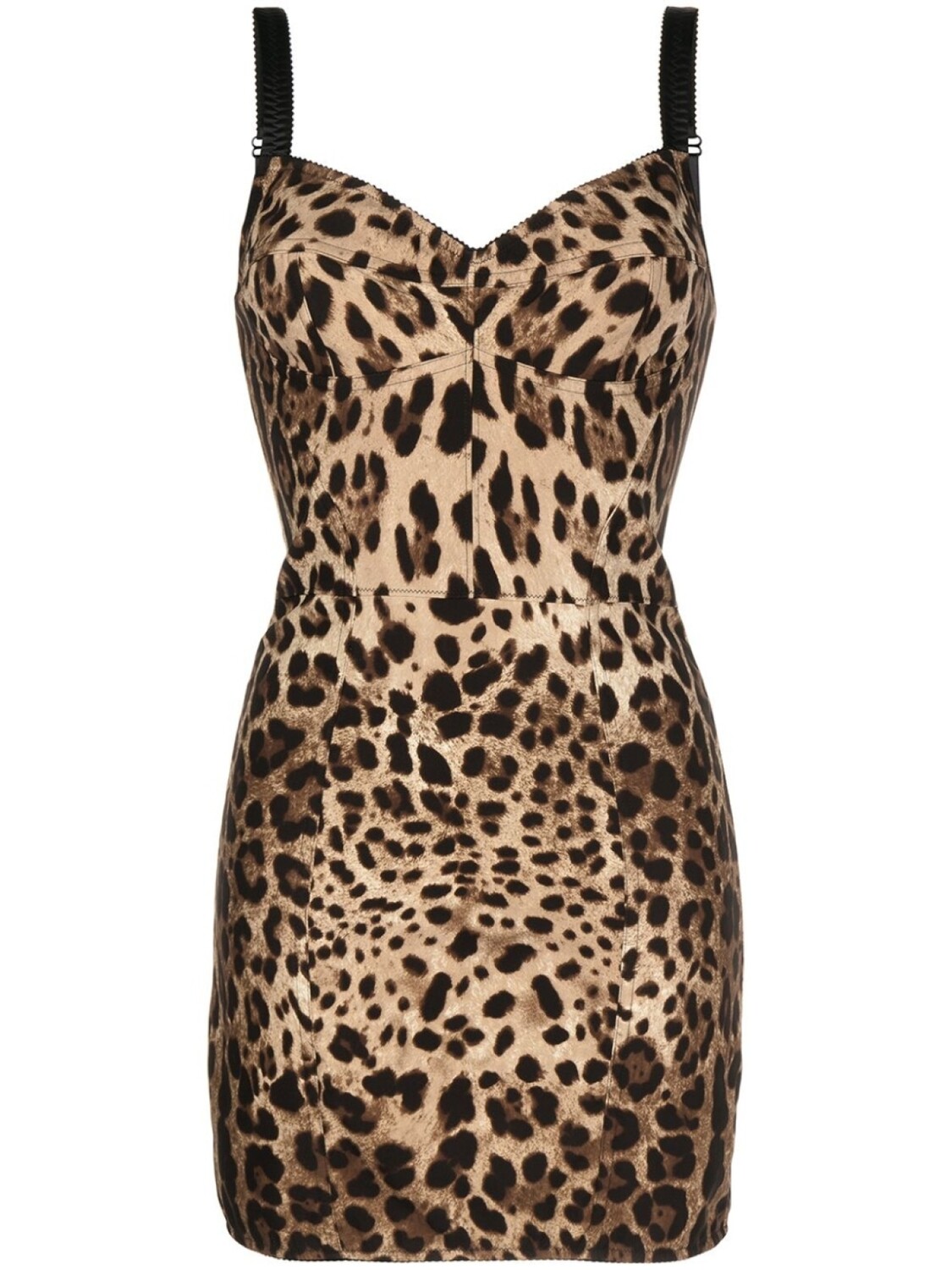 

Dolce & Gabbana платье мини с леопардовым принтом, черный