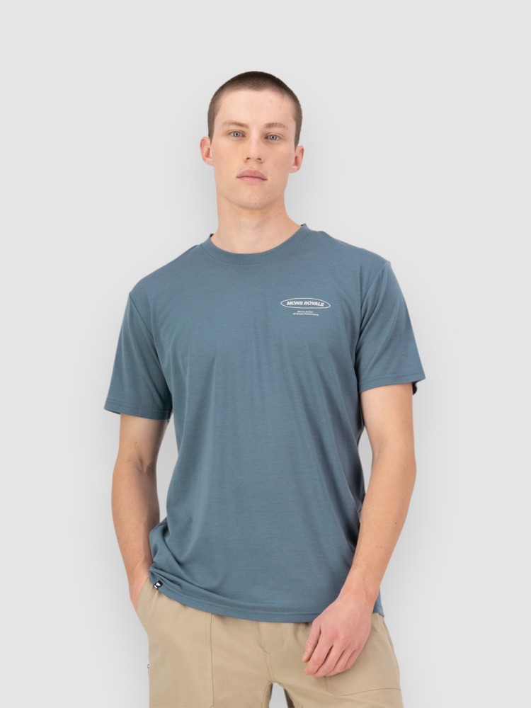 

Функциональная рубашка Mons Royale Icon Merino Classic Funktionsshirt, goblin blue, Синий, Функциональная рубашка Mons Royale Icon Merino Classic Funktionsshirt, goblin blue