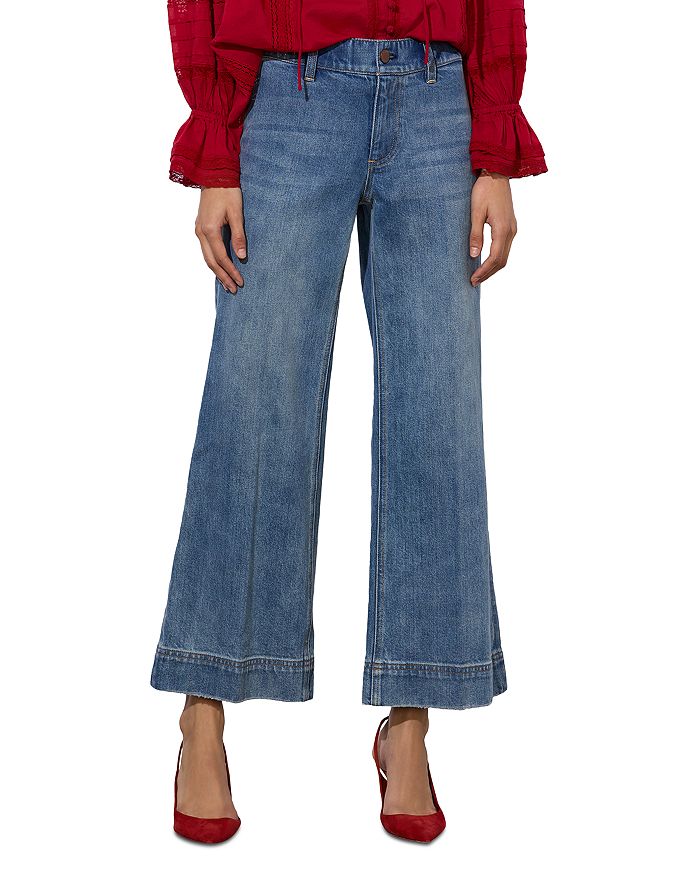 

Широкие джинсы Slay Clean в цвете Avery Blue Alice and Olivia, синий