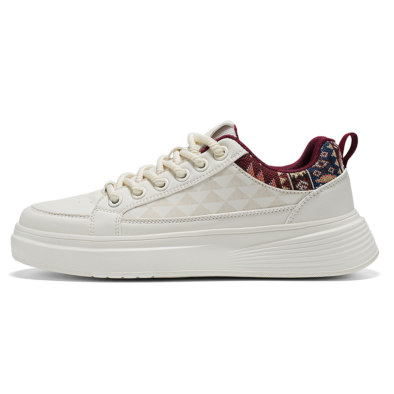 

JKEM Низкие скейтерские кроссовки мужские Beige Red, цвет Beige Red