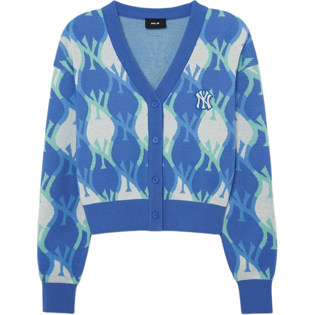 

Нью-Йорк Янкиз Вязаный свитер Женский Светло-голубой MLB