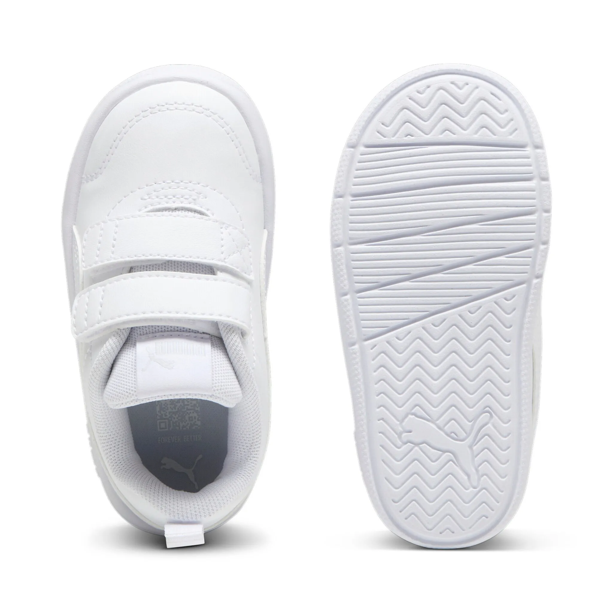 Кроссовки PUMA "COURTFLEX V3 V INF", детские, серебристый — фото 4