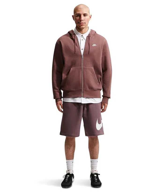 Шорты Nike Club Fleece, Tattoo/Tattoo/White — фото 2
