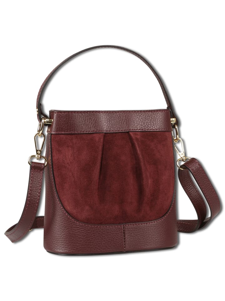 

Сумка через плечо Toscanto, кожа, темно-красный, около 18 см Toscanto