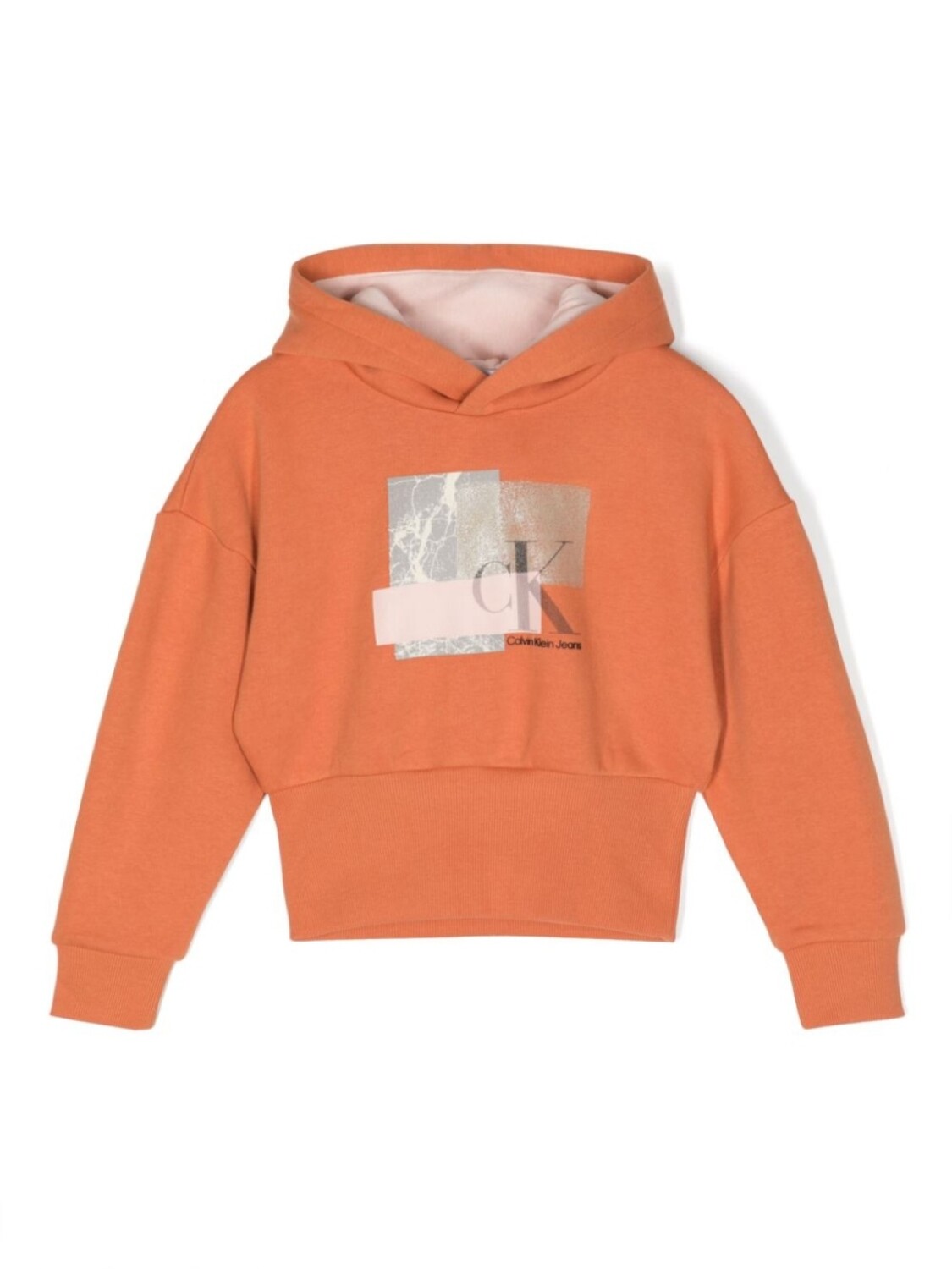 

Худи с логотипом Calvin Klein Kids, оранжевый