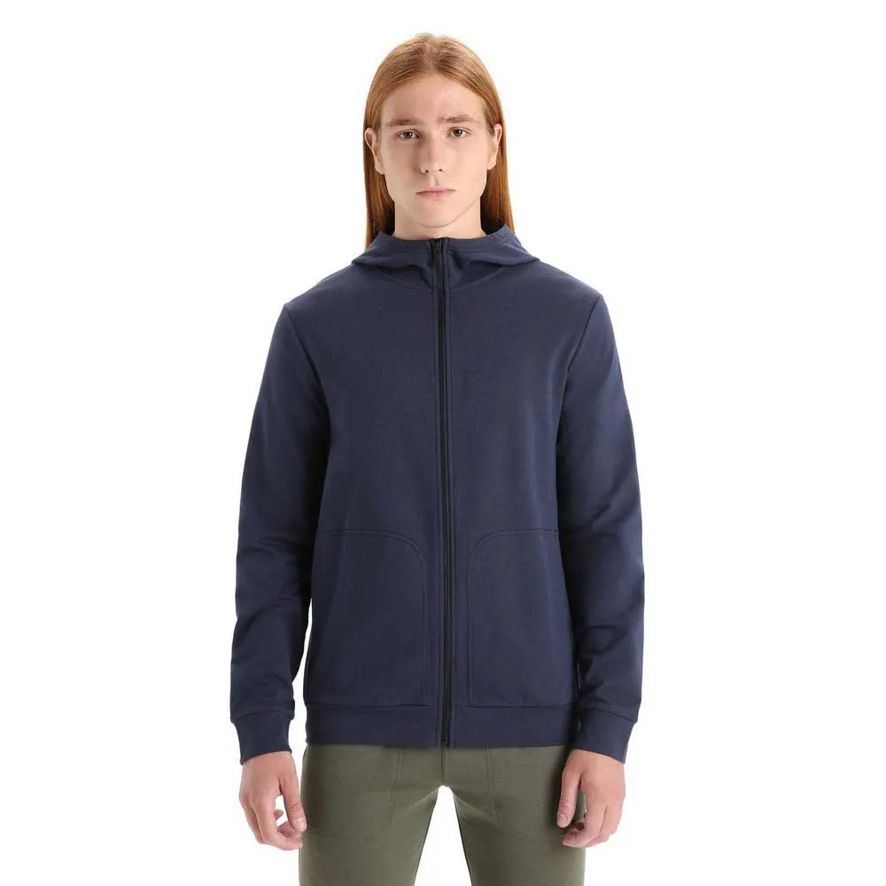 

Толстовка Icebreaker Central Classic full zip, синий