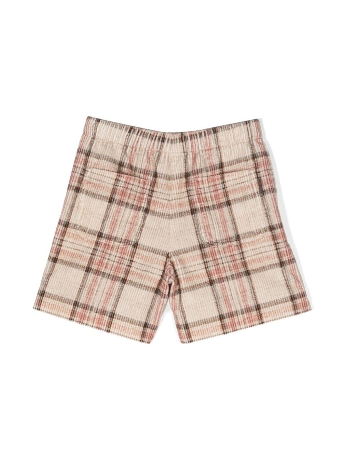 Brunello Cucinelli Kids шорты-бермуды в клетку, нейтральный цвет — фото 2