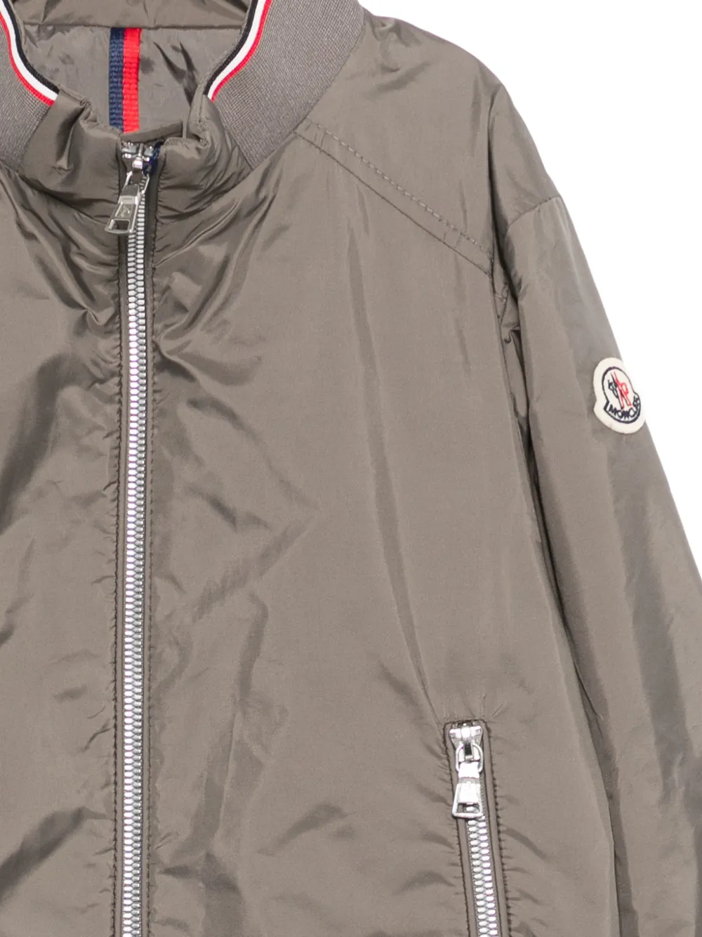 Бомбер Hilmi на молнии Moncler Enfant, серый — фото 3