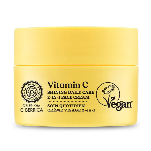 

Дневной увлажняющий крем Vitamin C Shining Daily Care 2-In-1 Face Cream Oblepikha, 50 ml
