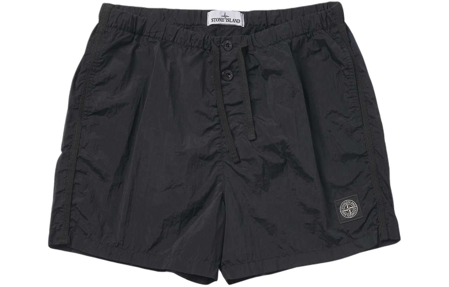 

STONE ISLAND Плавательные шорты мужские черные