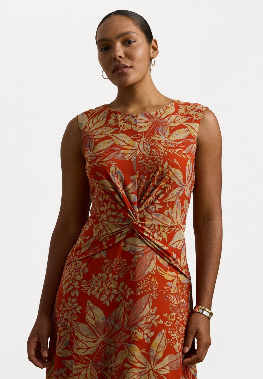 

Платье Lauren Ralph Lauren Woman FLORAL TWIST-FRONT STRETCH JERSEY DRESS, Red Multi/Red