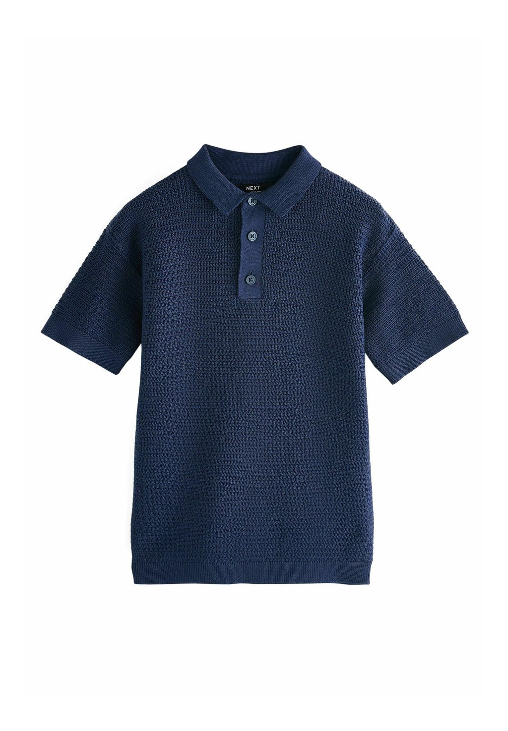 

Поло REGULAR FIT - TEXTURED SHORT SLEEVE Next, синий