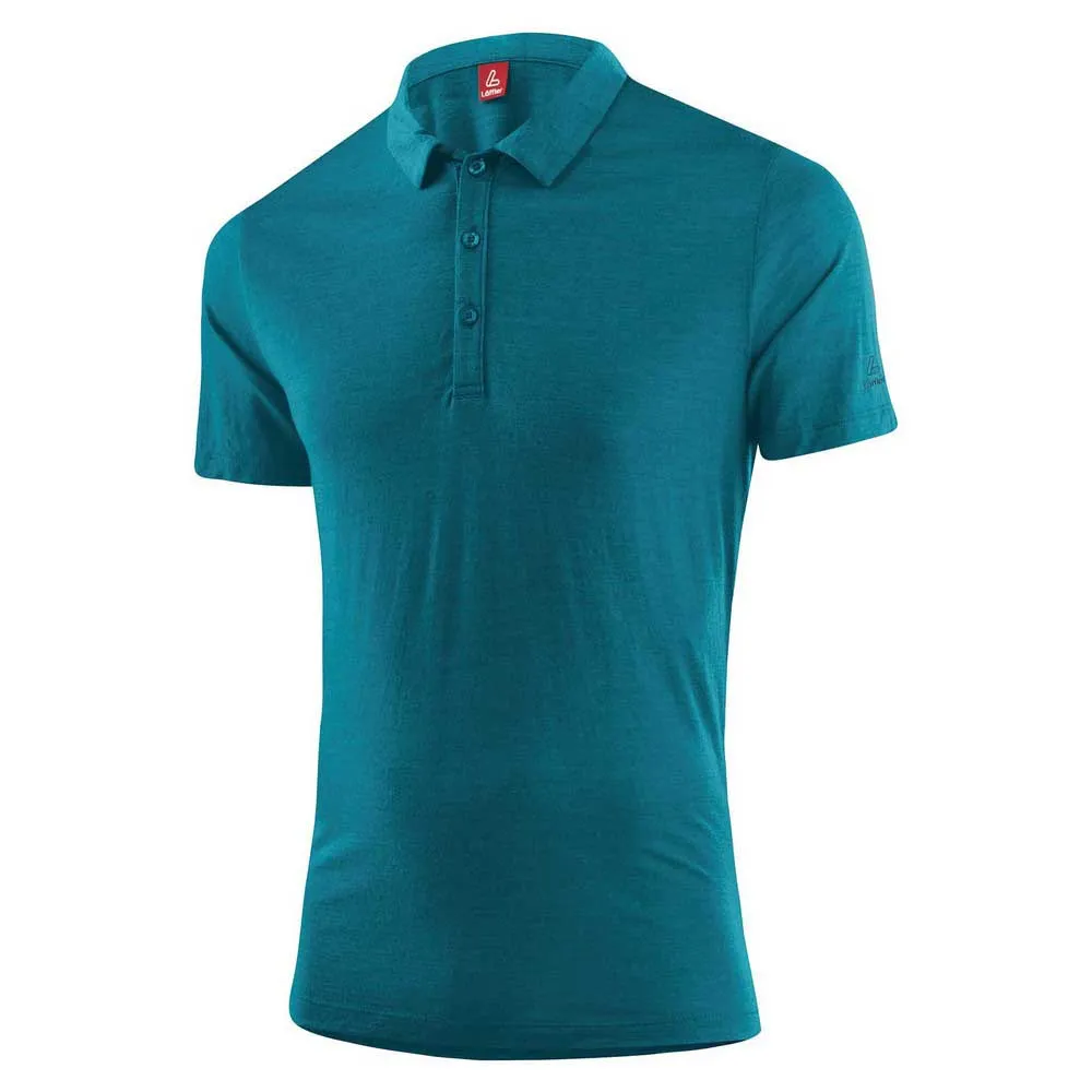 

Поло с коротким рукавом Loeffler Merino Tencel, синий