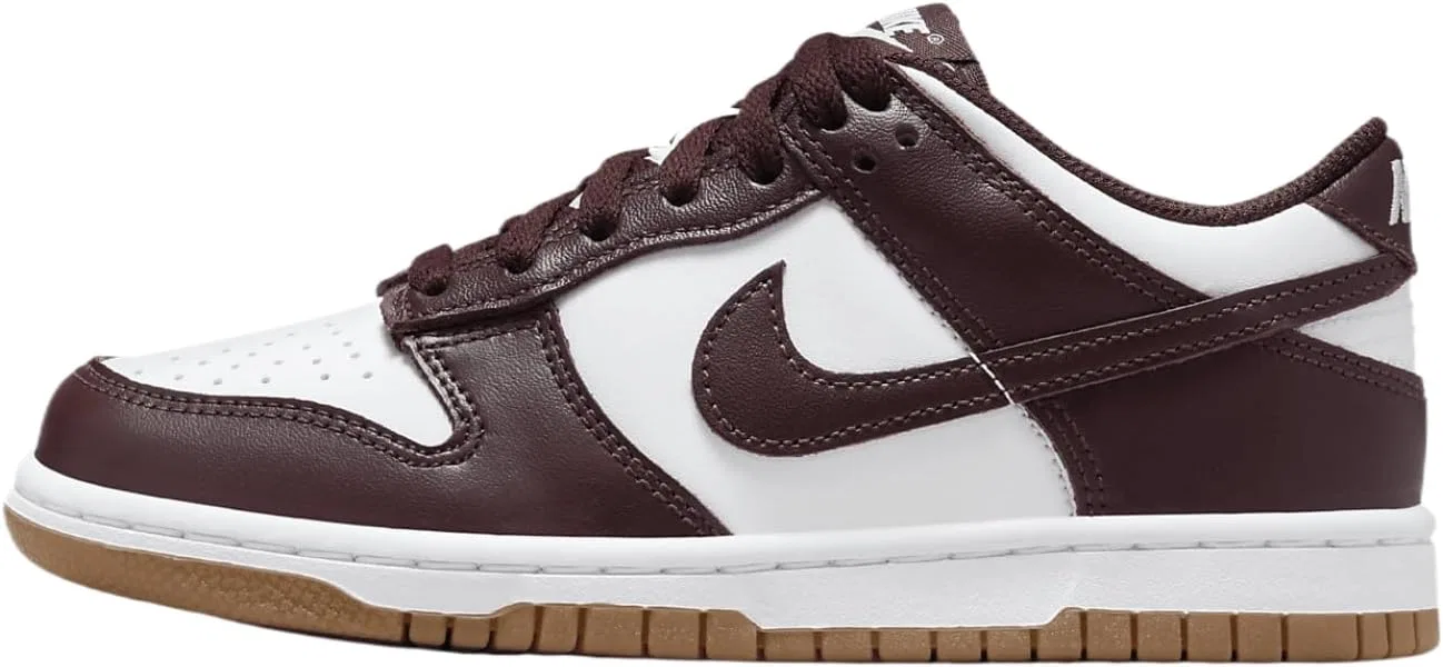Мужские кроссовки Nike Dunk Low, белый/бордовый/светло-коричневый