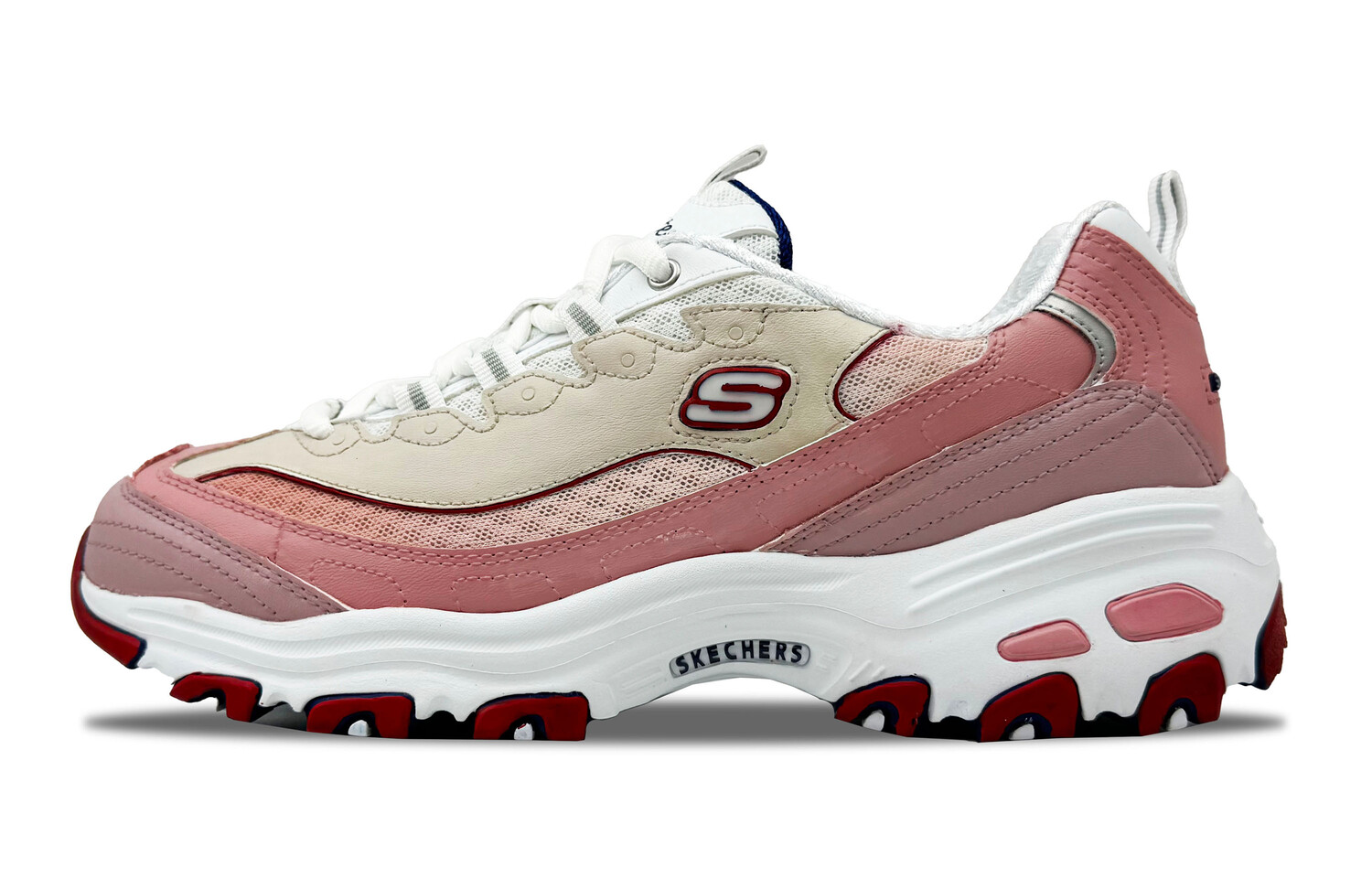 

Кроссовки Skechers D"Lites 1.0 Chunky Sneakers Women's Low-top White/pink, розовый