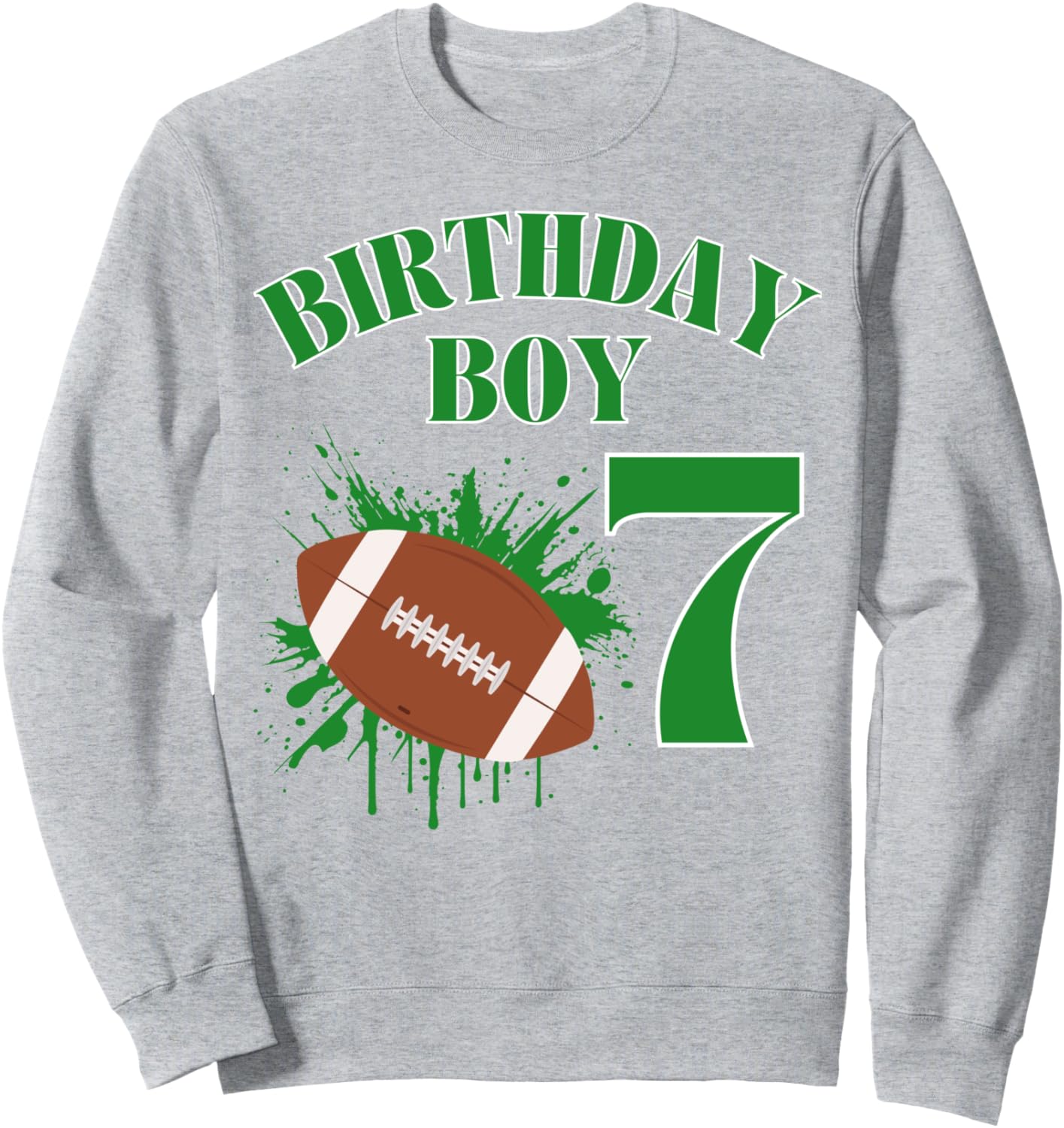 

Толстовка для вечеринки в честь 7-летия мальчика, посвященной футбольному болельщику Family Look Sport Football Theme Decorations Gifts, серый