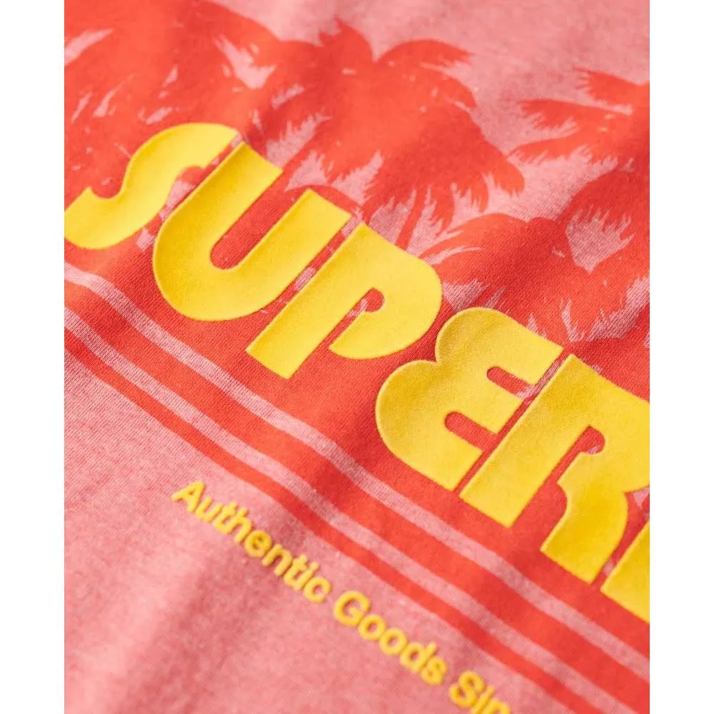 Футболка с коротким рукавом Superdry Outdoor Stripe Relaxed, красный — фото 2