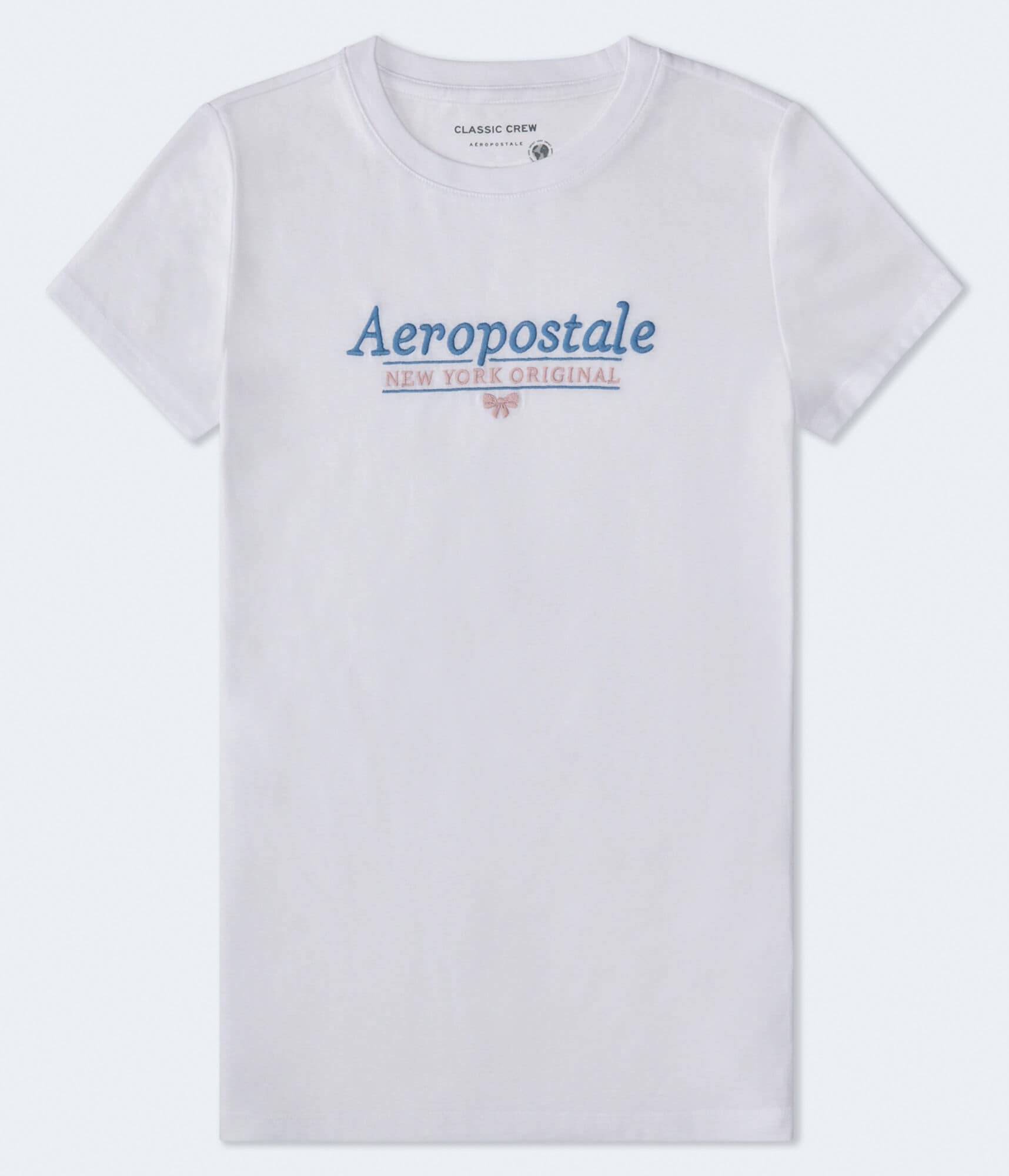 

Оригинальная футболка Aeropostale с графическим принтом в виде банта, bleach