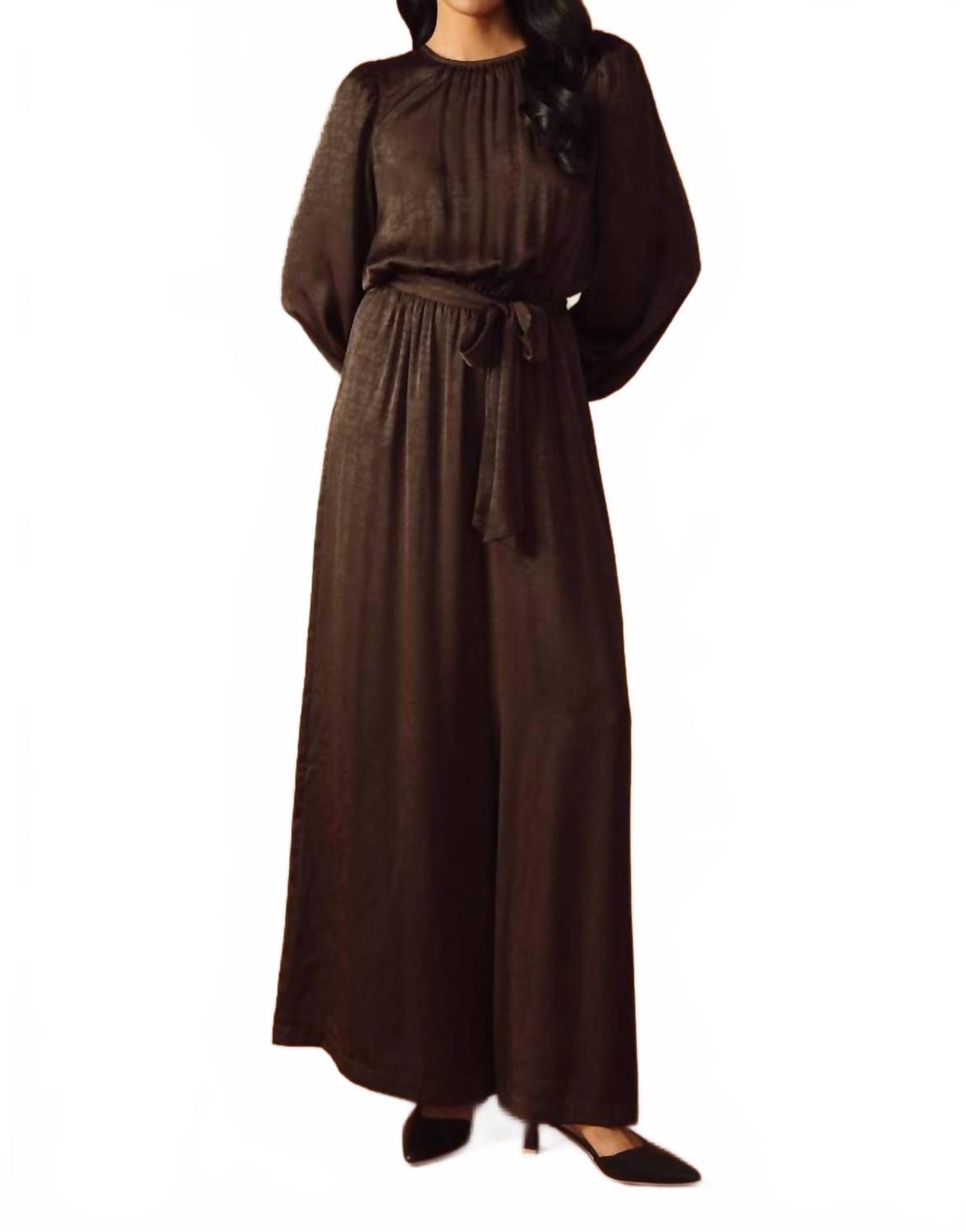 

Ангельские глазки комбинезон с открытой спиной в коричневом FLYING TOMATO