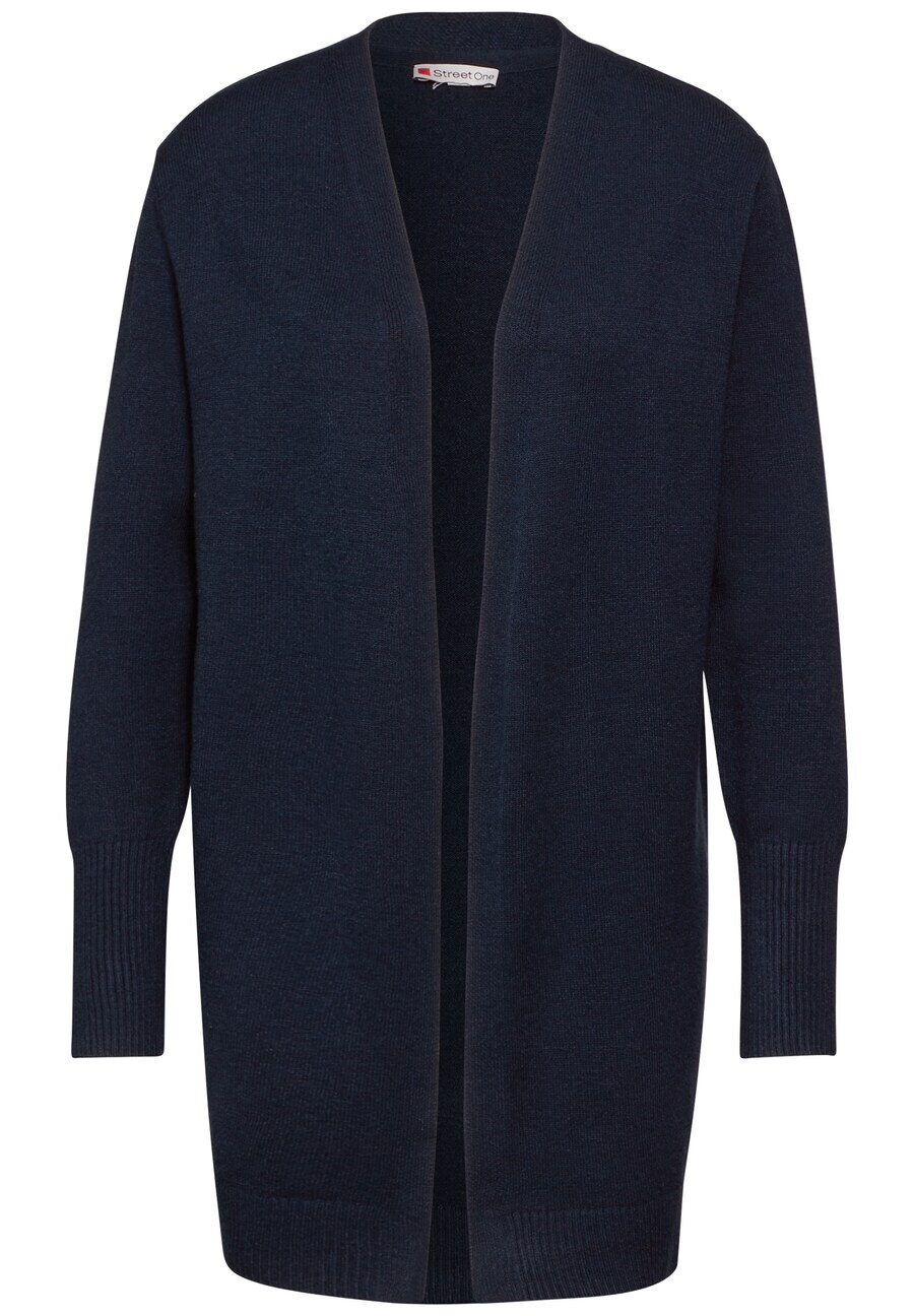 

Вязаный кардиган STREET ONE Knit Cardigan, темно-синий