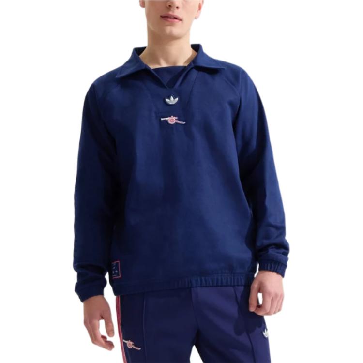 Adidas Originals Толстовка с принтом Terrace Icons Drill от Asenna, Lianmingkuan, мужская, синяя — фото 4
