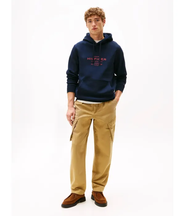 Толстовка с овальным рисунком Relaxed fit Tommy Hilfiger, синий — фото 2