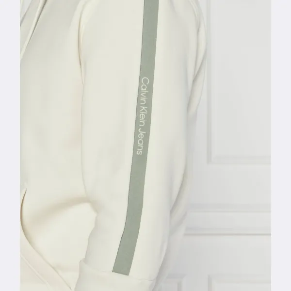 Толстовка свободного кроя Calvin Klein, экрю — фото 4