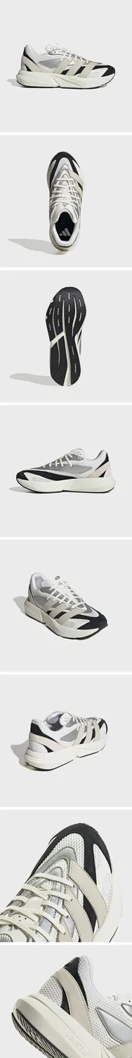 Мужские белые беговые кроссовки Lightblaze от Adidas — фото 4