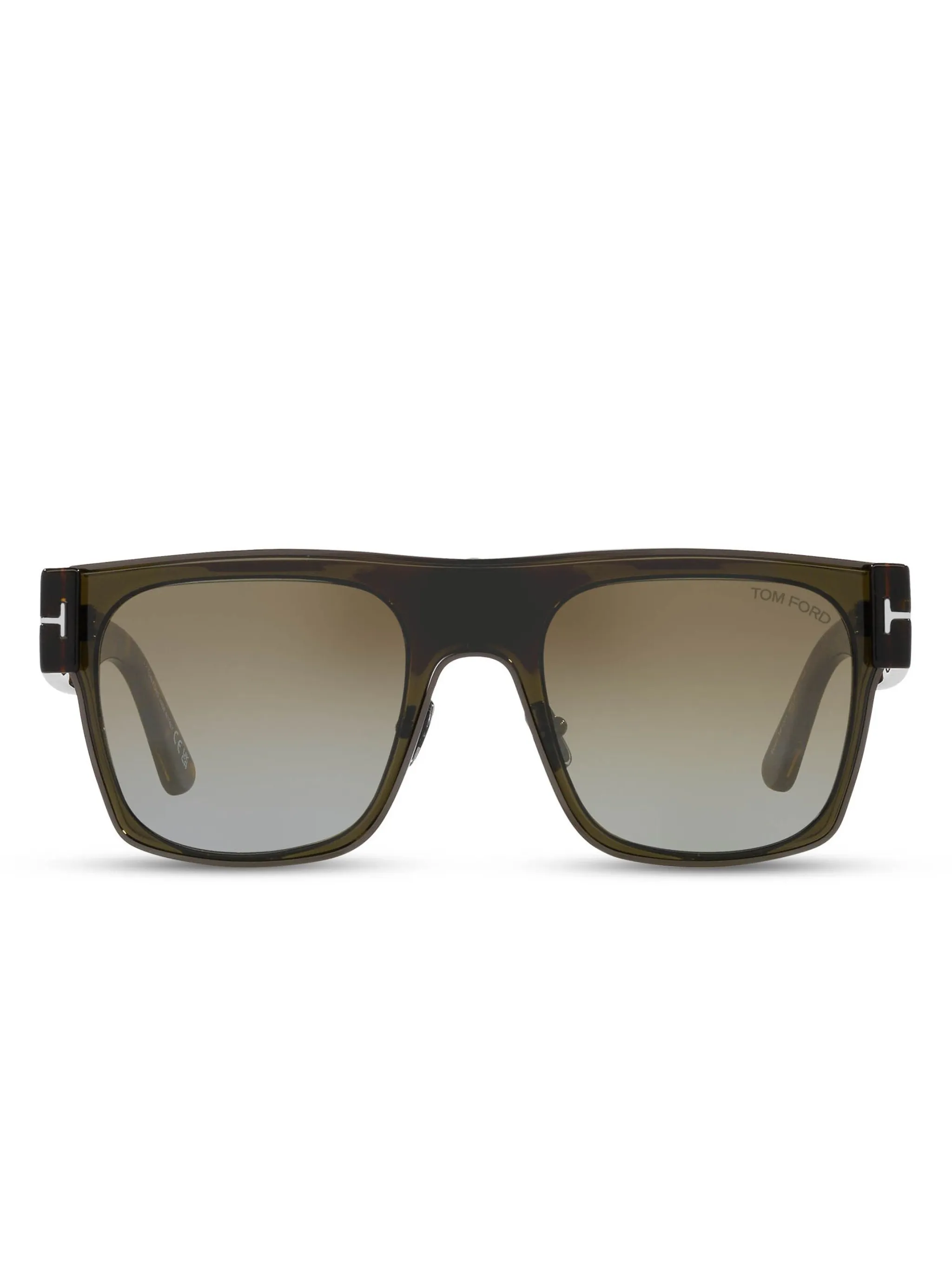 

Солнцезащитные очки в квадратной оправе Tom Ford Eyewear, коричневый