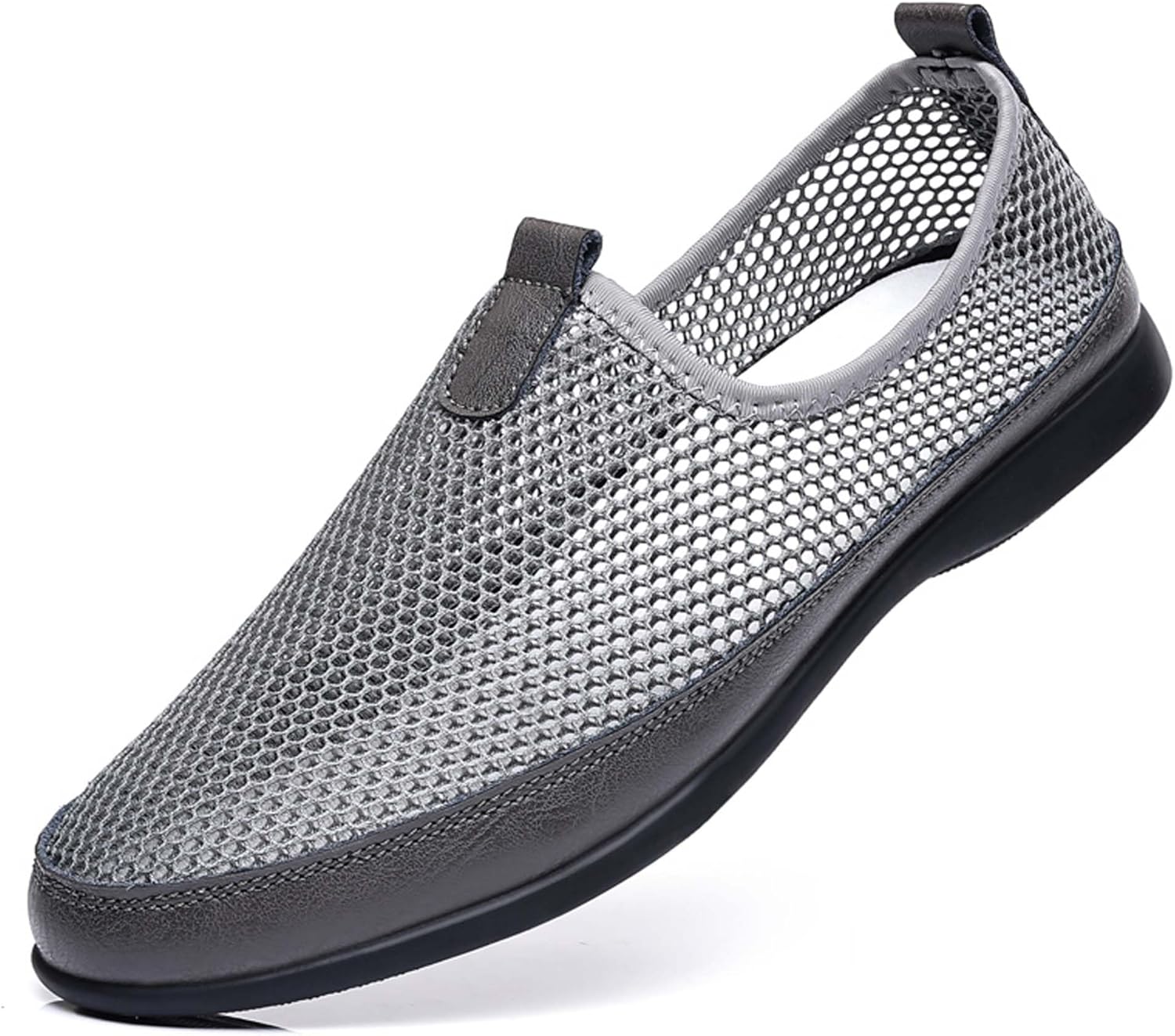 

Мужские спортивные повседневные туфли Usoway с сеткой, удобные, дышащие, с поддержкой, для спорта, прогулок, сандалии, нескользящие, легкие, для активного отдыха, работы, вождения, серый