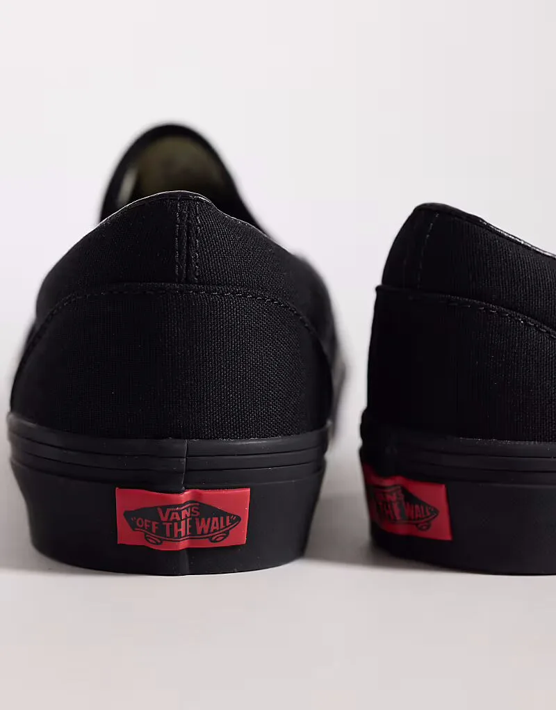 Кроссовки Vans Slip-On в полностью черном цвете — фото 3