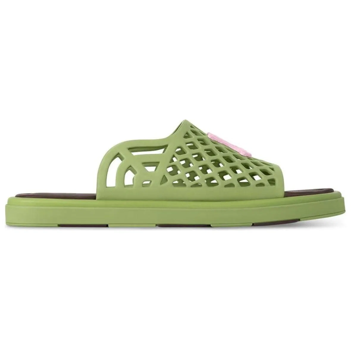 Шлепанцы LOUIS VUITTON зеленые — фото 3