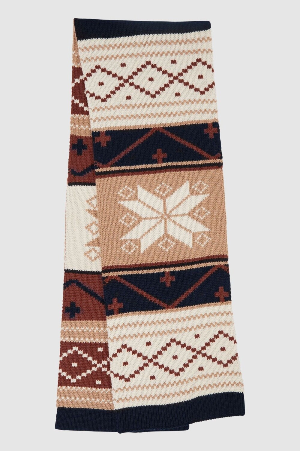 

Вязаный шарф Norbury Fair Isle Reiss, синий