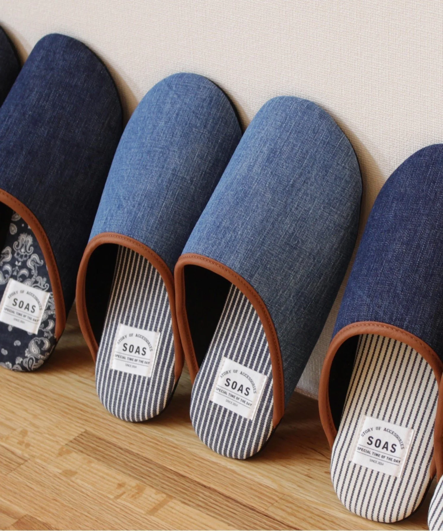 SOAS: Туалетные тапочки Kojima Denim (цвет «Гикори») Magine, blue — фото 4