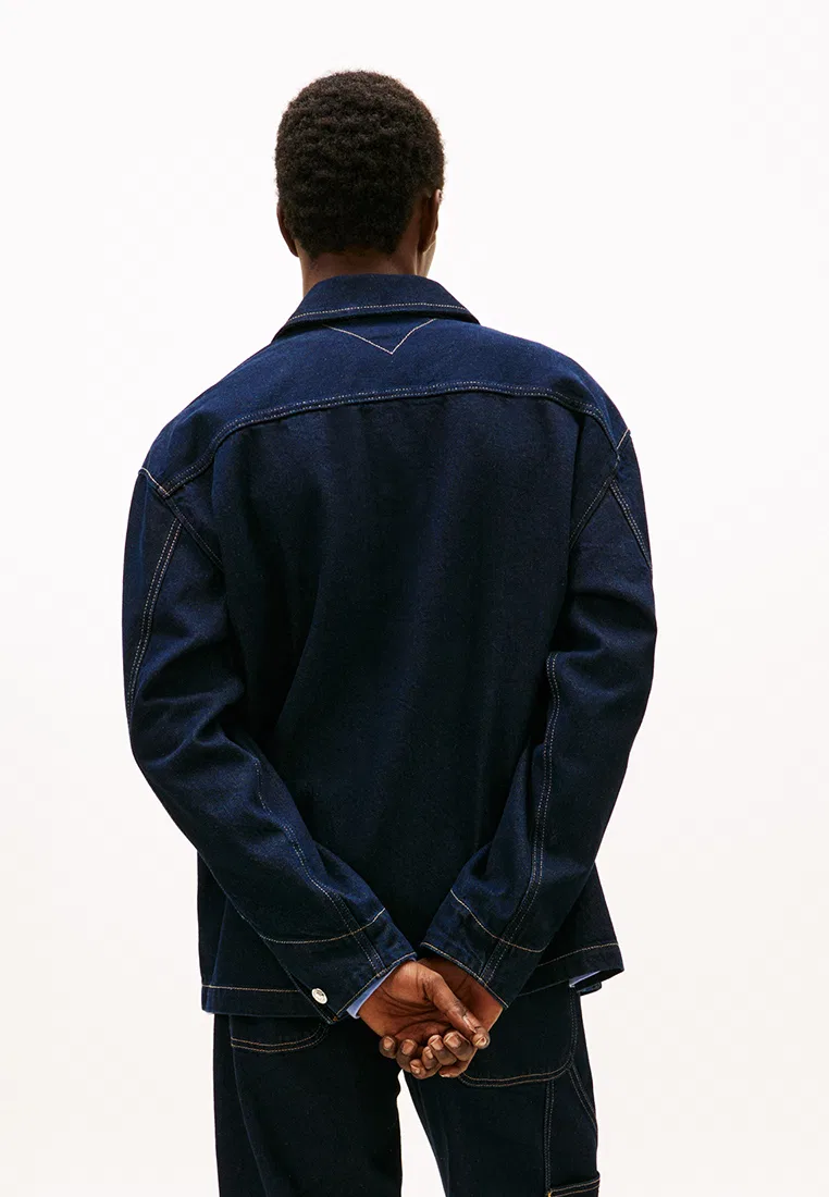 Джинсовая куртка, свободный крой, Tommy Jeans Tommy Hilfiger, синий — фото 2