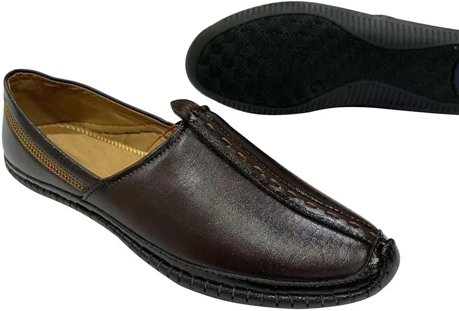 Лоферы мужские этнические Juti Brown Step n Style — фото 4