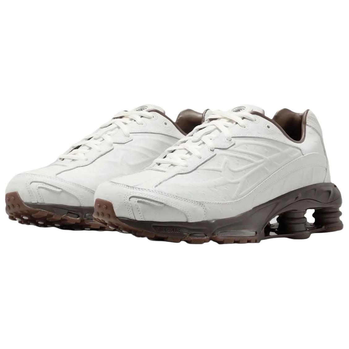 Nike Shox Ride 2 повседневные кроссовки для бега мужские белые коричневые — фото 3