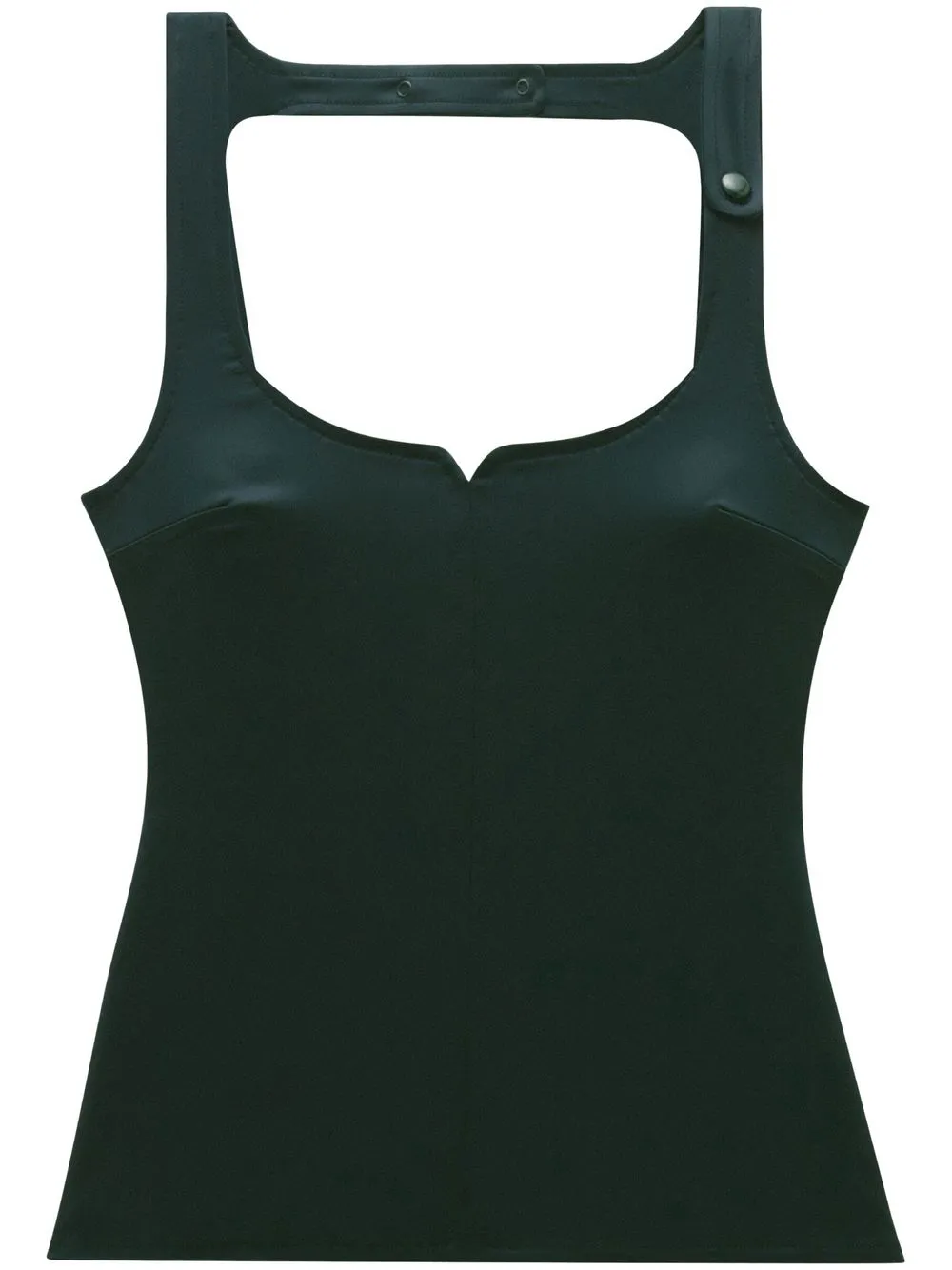 

Атласный Топ Swallow Courrèges, зеленый