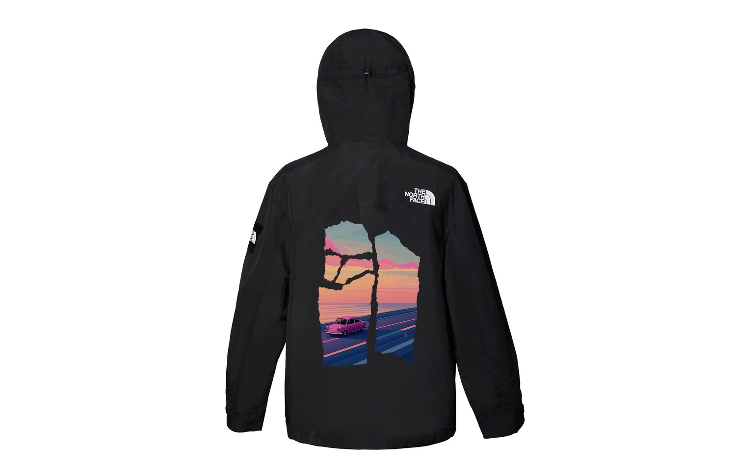 

Ветровка куртка унисекс черный The North Face