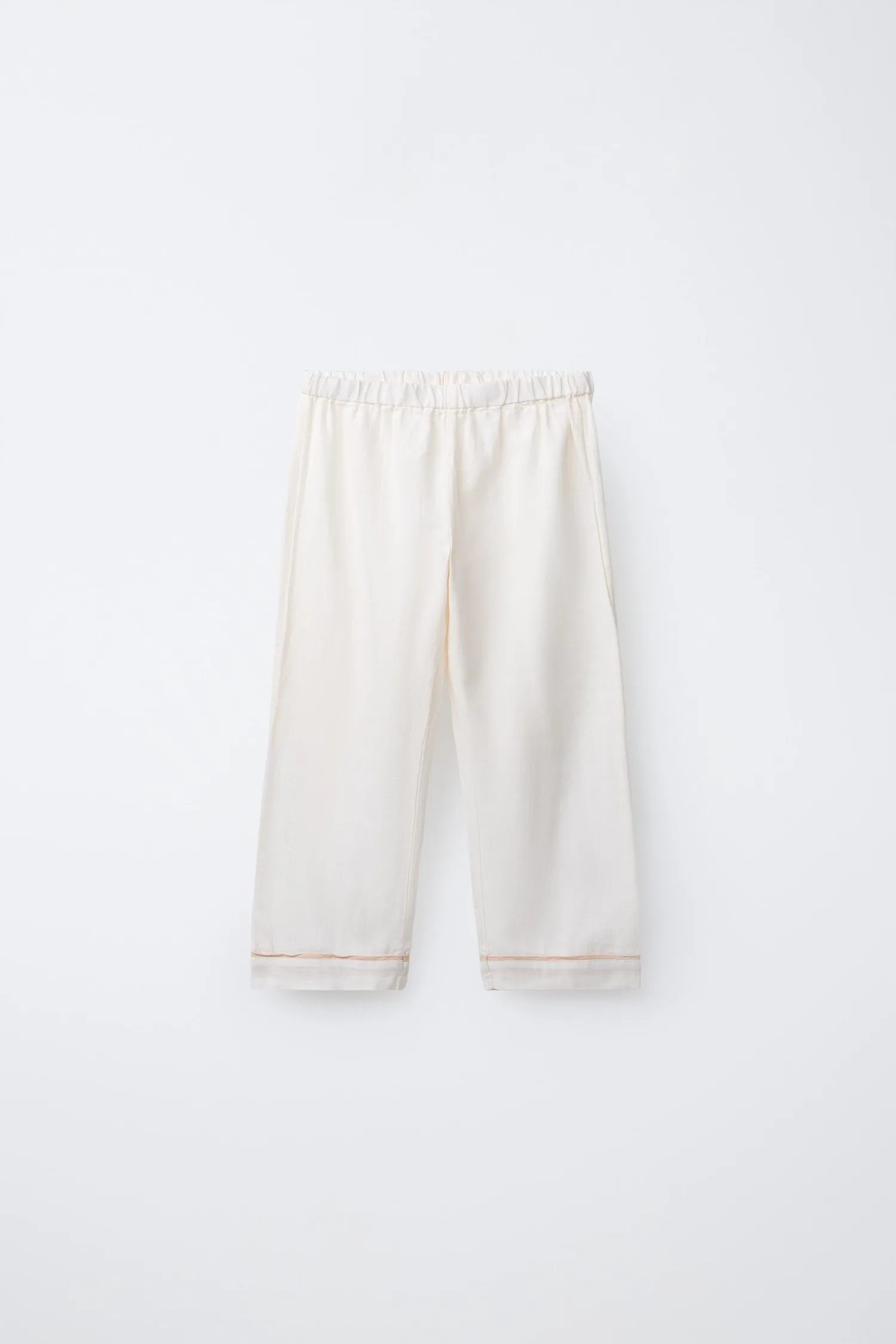 Для детей 2-6 лет / пижама с контрастной окантовкой Zara, экрю — фото 4