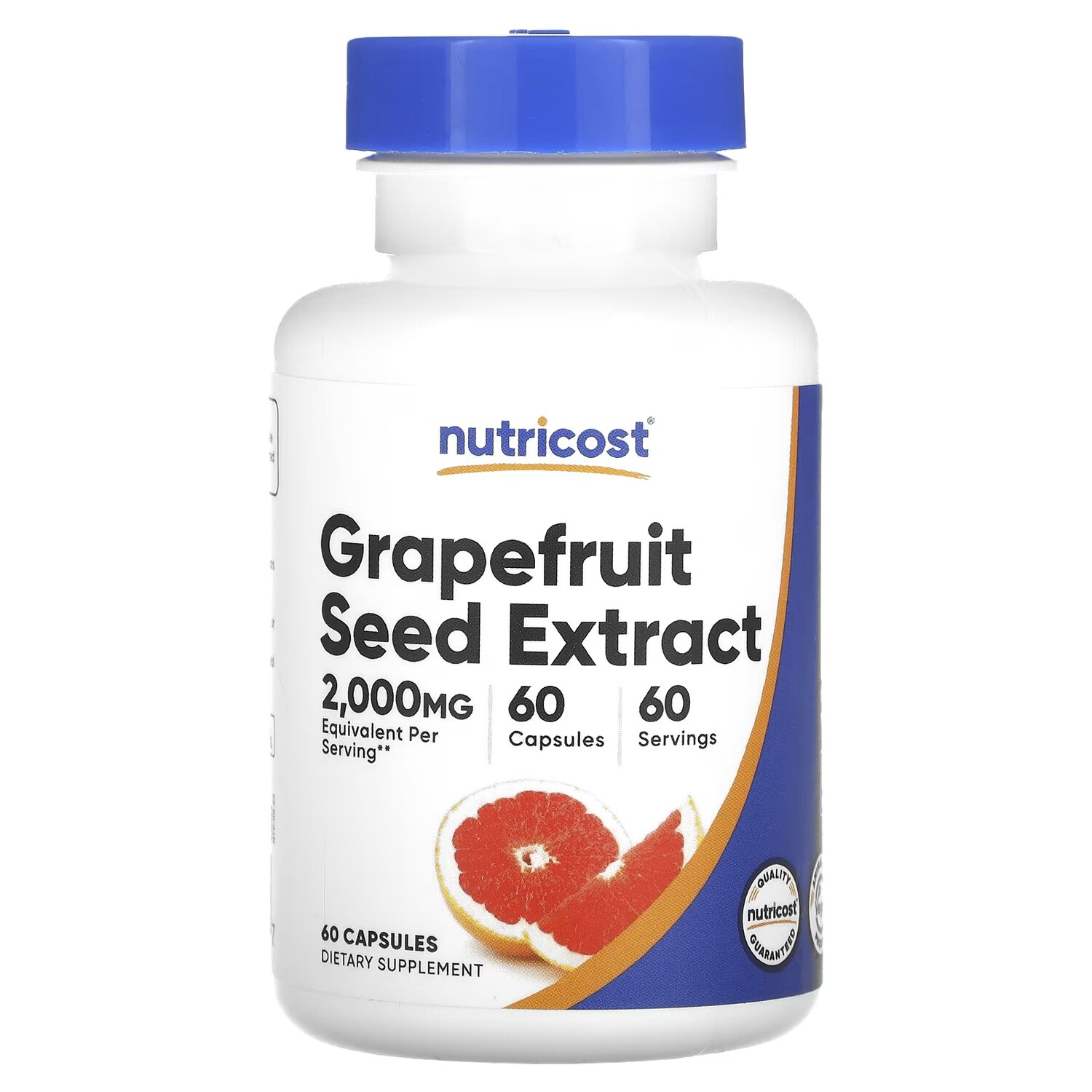 

Экстракт косточек грейпфрута Nutricost 2000 мг, 60 капсул