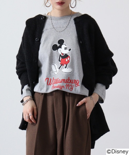 

Футболка, крой оверсайз, бренд Disney, цвет серый