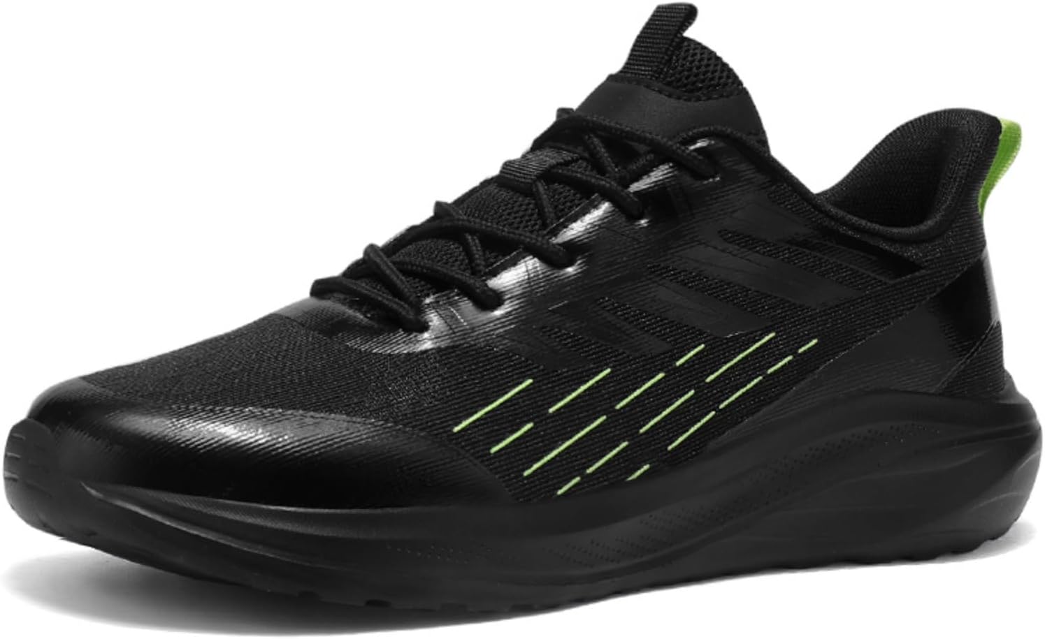 

Мужские легкие беговые кроссовки с ультралегким вязаным верхом, амортизирующей межподошвой EVAAir, противоскользящей резиновой подошвой- дышащие, для марафонских тренировок, занятий в спортзале и повседневной ходьбы Kpdwfms, черный