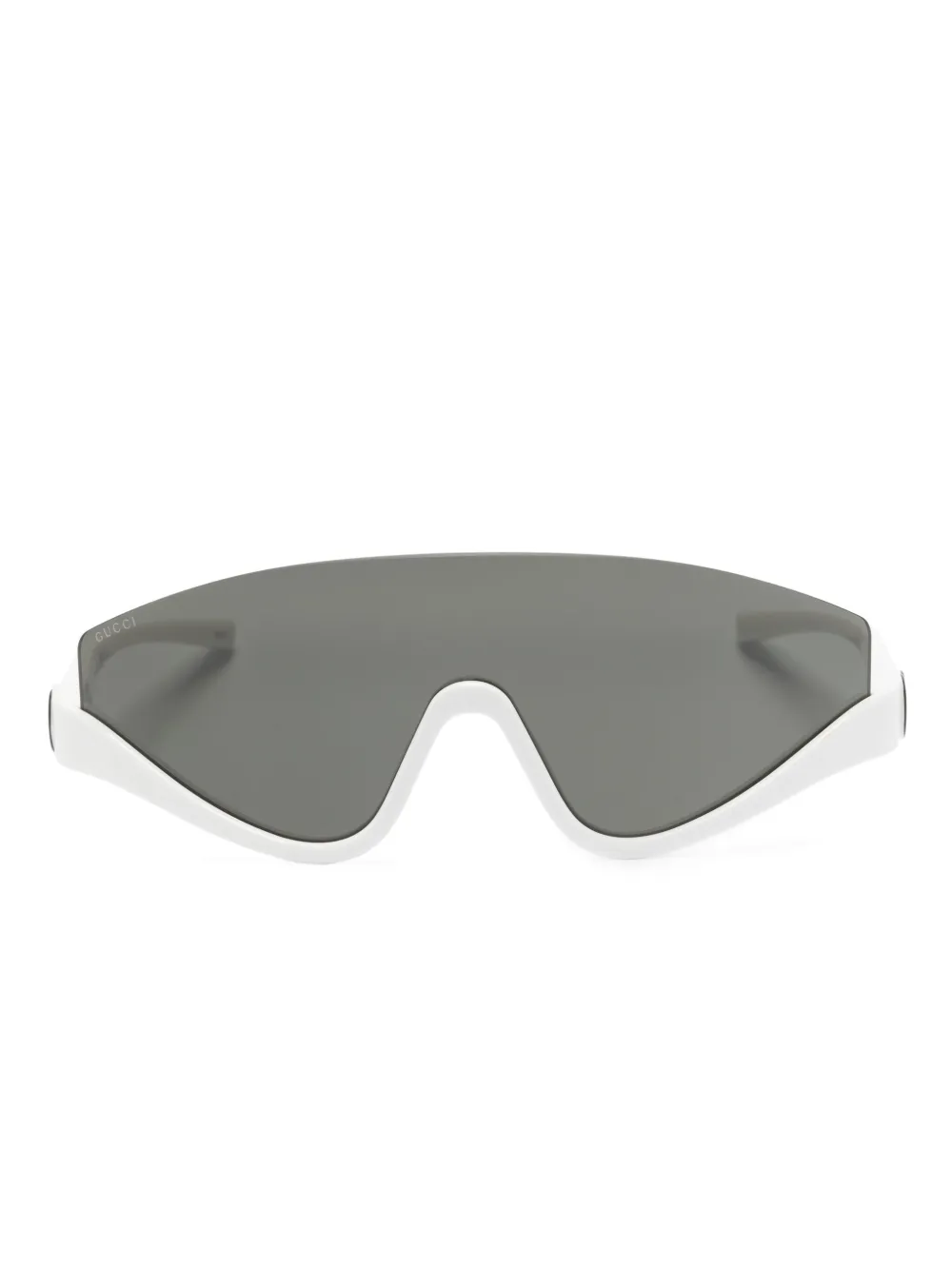 

Солнцезащитные очки-маска с логотипом Interlocking G Gucci Eyewear, белый