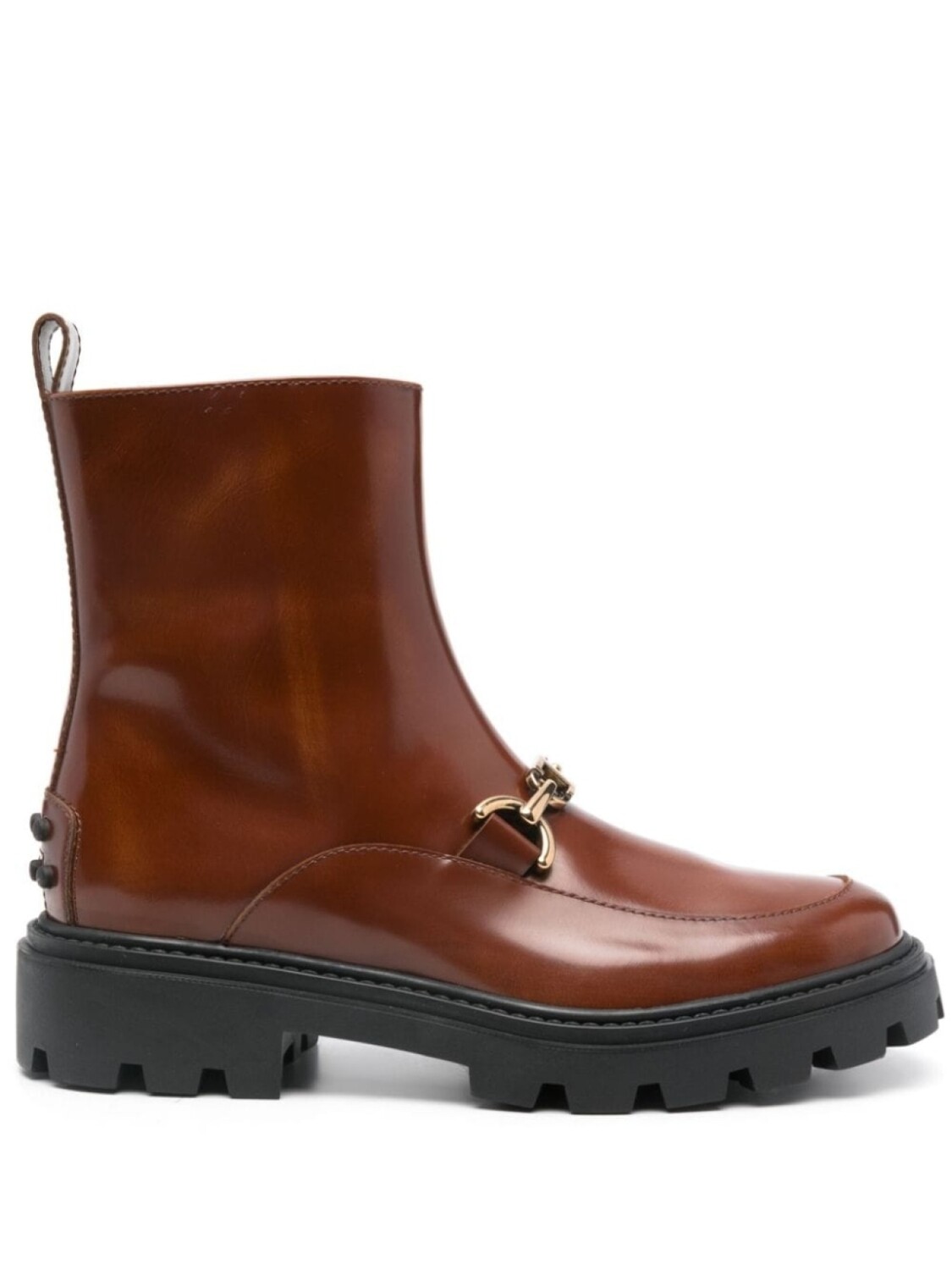 Ботильоны кожаные Tod's, коричневый