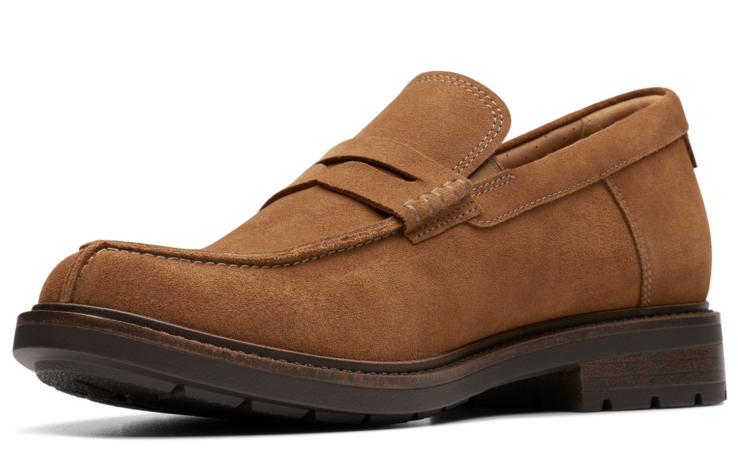 Clarks Youyue Shire Series Loafers мужские коричневые — фото 3