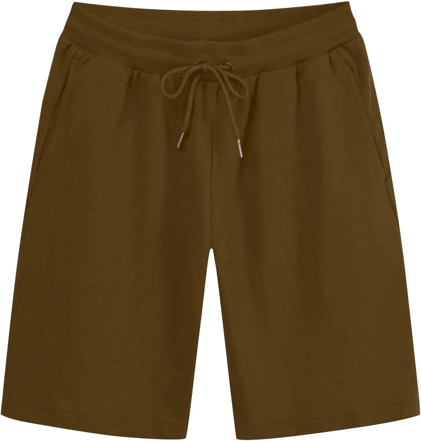 Спортивные шорты с эластичным поясом, Cotton, мужские, Brown