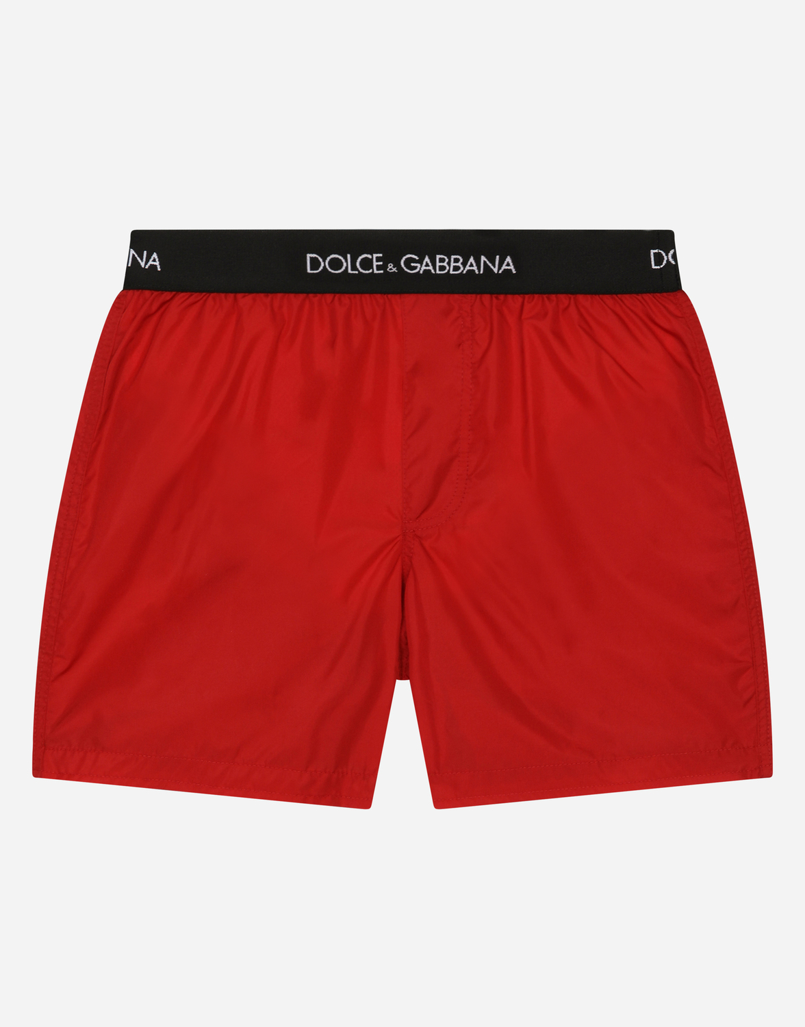 

Нейлоновые плавки с брендированной резинкой Dolce&Gabbana, бордовый