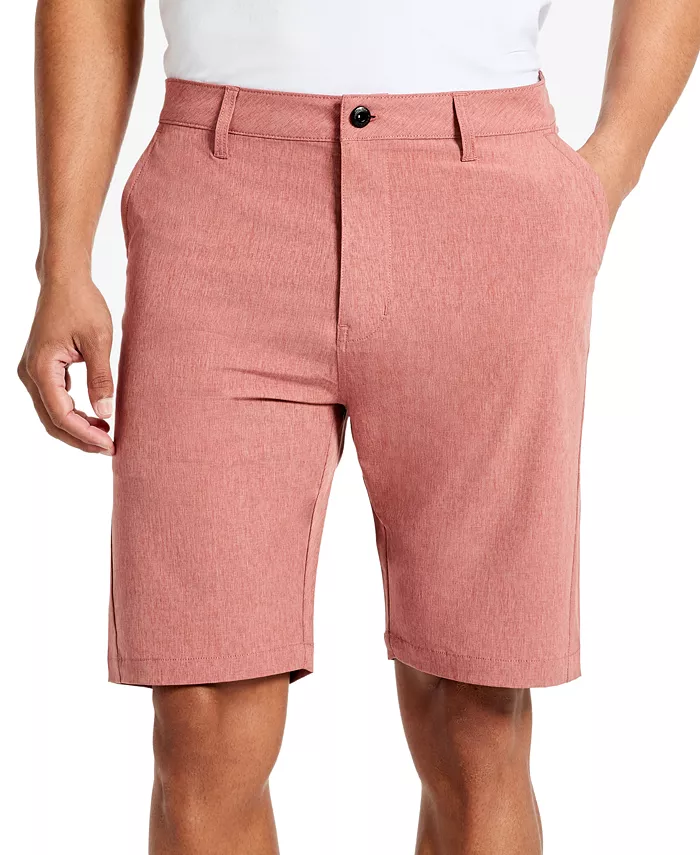 

Мужские шорты Heathered Tech Performance 9" Kenneth Cole, красный